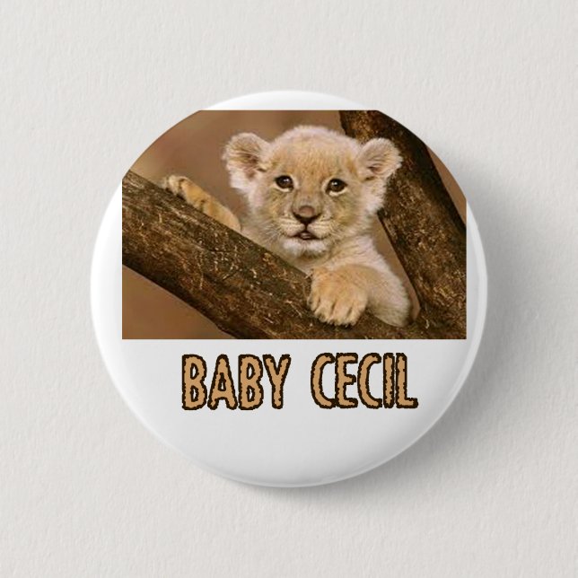 cool Lion designs 6 Cm Round Badge (Front)