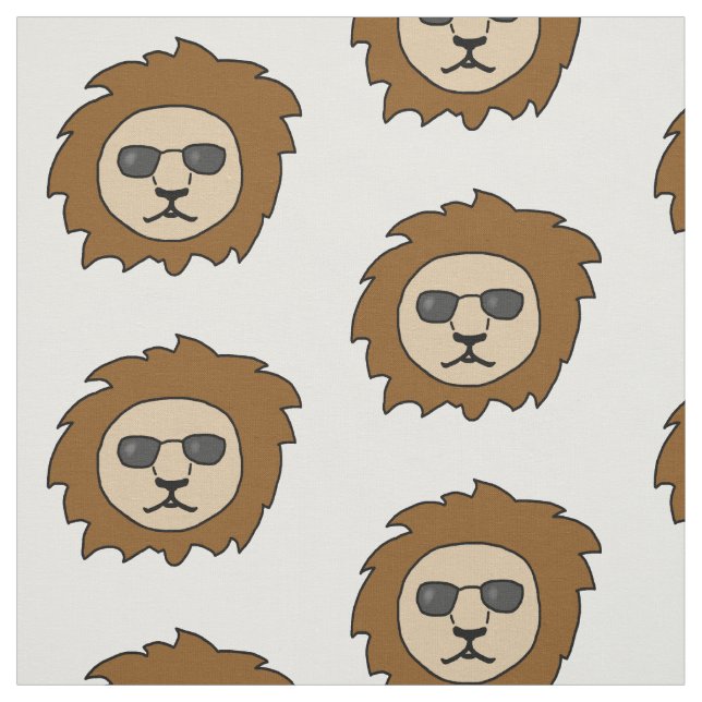 Cool Lion Fabric (Swatch)