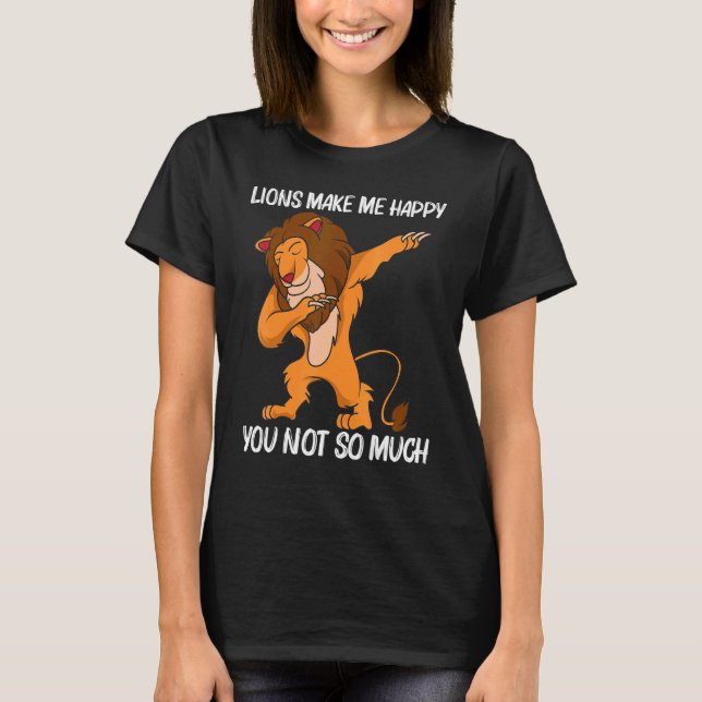 Cool Lion For Men Women Jungle Safari Animal  2 T-Shirt (Front)