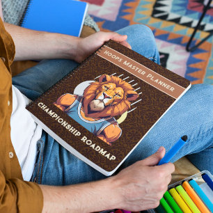Cool Lion Gifts for Basketball Lovers Coach Fans Notebook