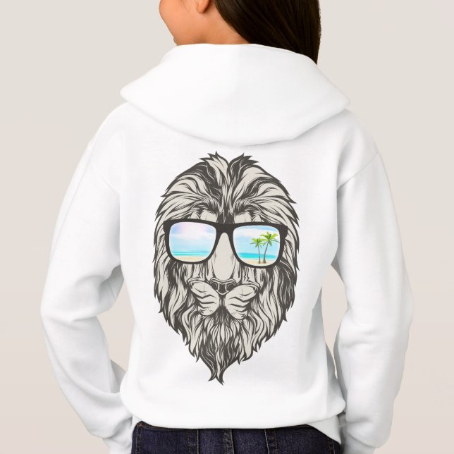 Cool Lion With Summer Sunglasses (Back)