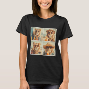 Cool Lions With Sungles Cute Animal Vacation Beach T-Shirt