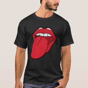 Cool Lips Bite Kiss Me Red Lips Mother s day T-Shirt