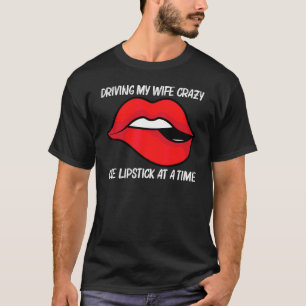 Cool Lipstick For Men Dad Boys Cosmetic Makeup   T-Shirt