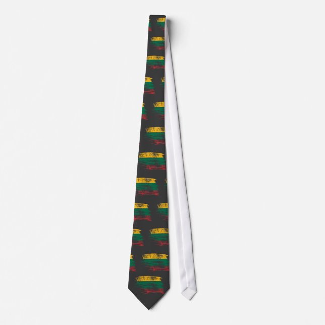 Cool Lithuanian flag design Tie (Front)