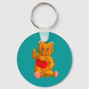 Cool Little Halloween Bear Key Ring