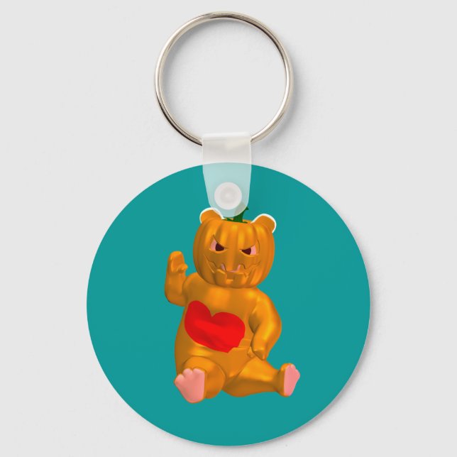 Cool Little Halloween Bear Key Ring (Front)