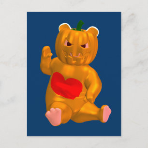 Cool Little Halloween Bear Postcard
