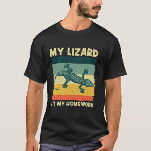 Cool Lizard Design For Kids Boys Reptile Animal Li T-Shirt