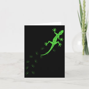 Cool Lizard Design For Men Women Gecko Pet Animal Card