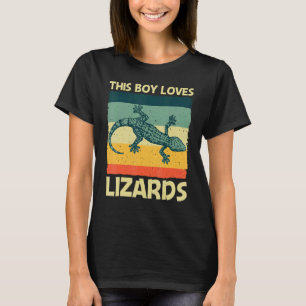 Cool Lizard For Boys Kids Reptile Animal Lizard T-Shirt