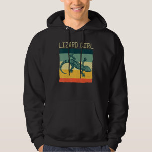 Cool Lizard For Girls Mum Reptile Animal Lizard Hoodie