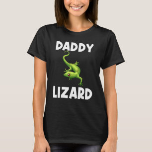 Cool Lizard For Men Father Gecko Green Reptile Ani T-Shirt