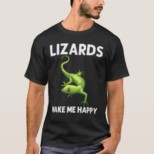 Cool Lizard For Men Women Gecko Green Reptile Anim T-Shirt