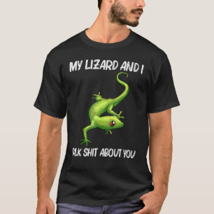 Cool Lizard For Men Women Gecko Green Reptile Anim T-Shirt
