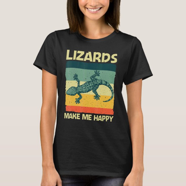 Cool Lizard For Men Women Reptile Animal Lizard   T-Shirt (Front)