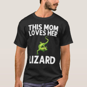 Cool Lizard For Mum Mother Gecko Green Reptile Ani T-Shirt