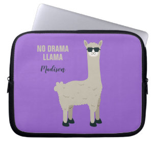 Cool Llama custom name & colour laptop sleeves