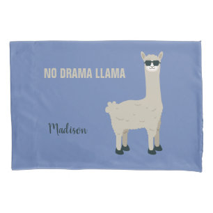 Cool Llama custom name & colour pillowcases