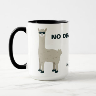 Cool Llama custom name & text mugs