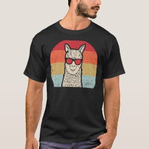 Cool Llama Design For Men Women Vintage Llama Alpa T-Shirt