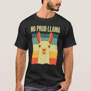 Cool Llama For Men Women No Prob Llama Alpaca Farm T-Shirt