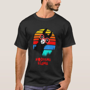 Cool Llama Illustration Only You Can Prevent Drama T-Shirt