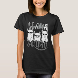 Cool Llama Squad Domesticated Alpaca Group Lover T-Shirt