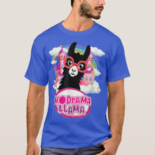 Cool Llama with Fairy Princess Palace Cartoon Illu T-Shirt