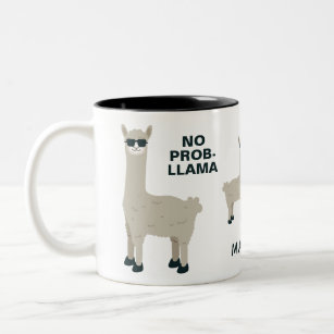 Cool LlamaS custom name & text mugs