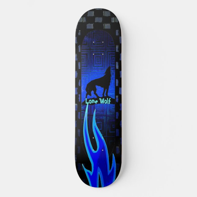 Cool Lone Wolf Skateboard (Front)