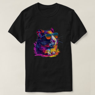 Cool looking hamster with multicolor sunglasses ou T-Shirt