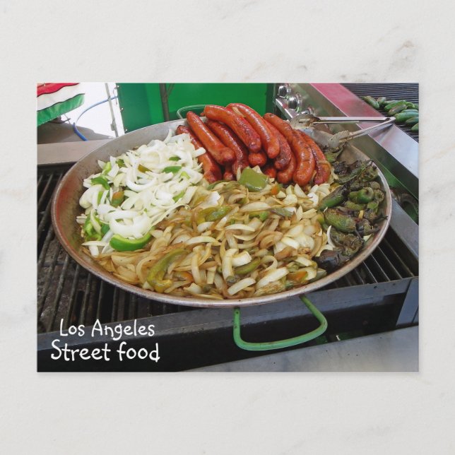 Cool Los Angeles Street Food Postcard! Postcard (Front)