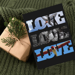 Cool LOVE Aeroplane Photos,Father's Day,Aviation  Card