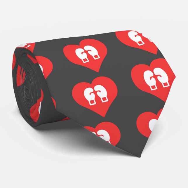 Cool Love Boxing Gloves Tie (Rolled)