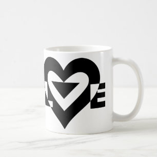 Cool Love Graphic, Black Coffee Mug