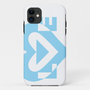 Cool Love Graphic, Blue iPhone 11 Case