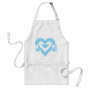 Cool Love Graphic, Blue Standard Apron