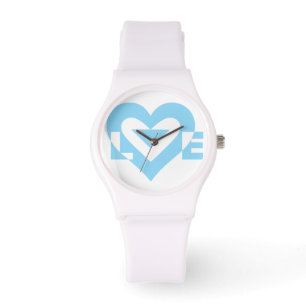 Cool Love Graphic, Blue Watch