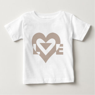 Cool Love Graphic, Grey Baby T-Shirt