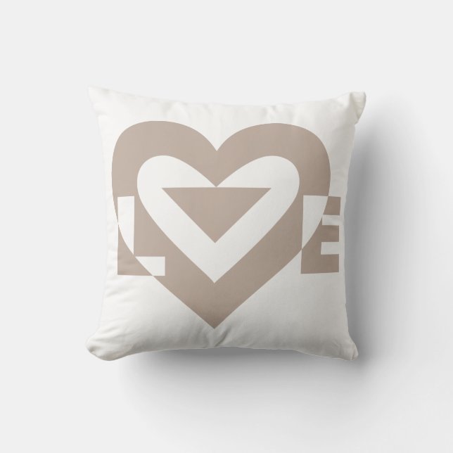 Cool Love Graphic, Grey Cushion (Front)