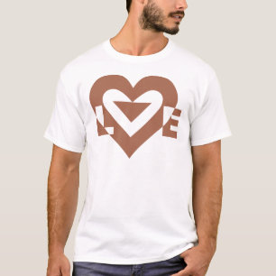 Cool Love Graphic, Mocha Brown T-Shirt