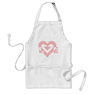 Cool Love Graphic, Pink Standard Apron