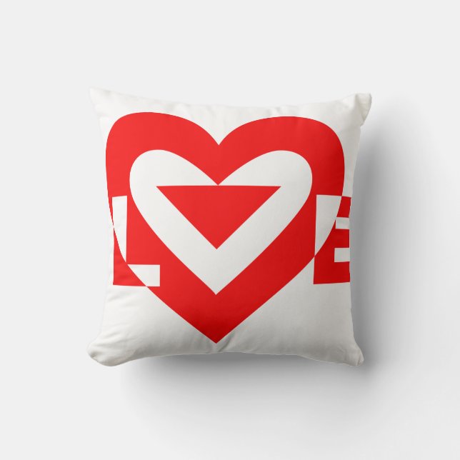 Cool Love Graphic, Red Cushion (Front)