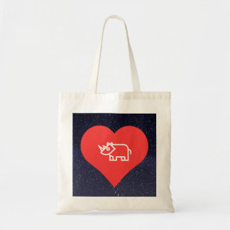Cool Love Rhinoceros Tote Bag
