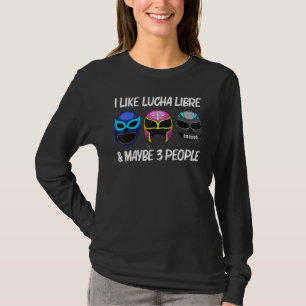 Cool Lucha Libre Art For Men Women Luchador Wrestl T-Shirt