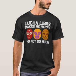 Cool Lucha Libre For Men Women Luchador Mexican Wr T-Shirt