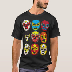 Cool Lucha Libre Wrestlers Masks T-Shirt