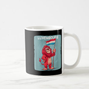 Cool Luxembourg Flag Lion Costume for Boys and Coffee Mug