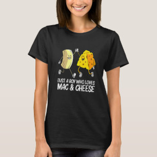 Cool Mac & Cheese For Boys Kids Baked Cheesy Macar T-Shirt